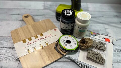 Farmhouse Cutting Board || Using Cheese Board From Target || Just 1 EASY DIY