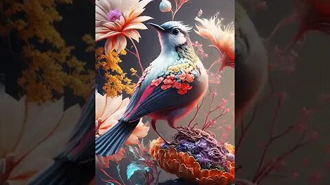 #forest #flowers #birds #fantasy - Neon Owl