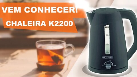 🫖 Chaleira Elétrica K2200 - Ideal para Chá e Chimarrão (Desligamento Automático)