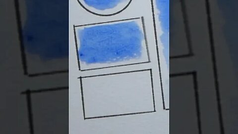 Cobalt Blue Watercolour Swatch Shorts