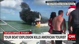 Boat explosion in the Bahamas kills American tourist