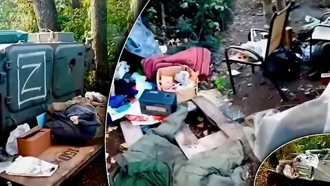 Russia soldiers were hiding in dumb garbage Ukraine army release footage