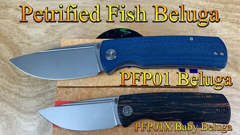 Petrified Fish PFP01X Baby Beluga / includes disassembly/ it’s a whale of a knife !