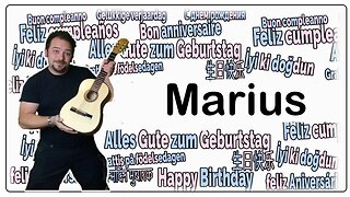 Happy Birthday Marius - Geburtstagslied für Marius - Happy Birthday to You Marius