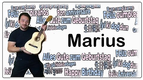 Happy Birthday Marius - Geburtstagslied für Marius - Happy Birthday to You Marius