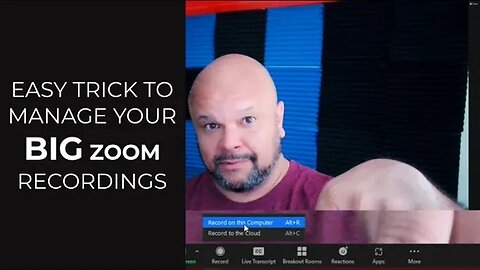 Easy Trick to Manage Your BIG Zoom Recordings