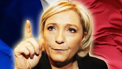 Le Pen blasts political elite in fiery speech.