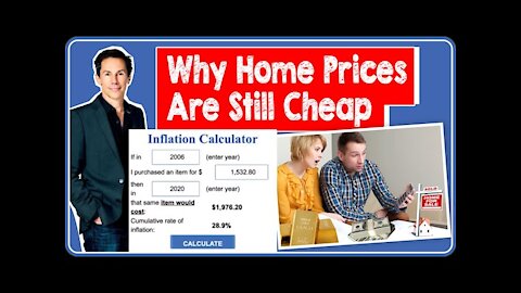 Why Home Prices are Still Pretty Cheap (Inflation Adjusted and Compared to Other Assets)