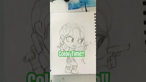 It’s time to Color THIS! 🔫💎⛰️#artwork #chibi #copic #tombraider #videogames #shortsart