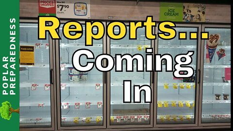 Food Shortage Reports - 2/11- Crowdsourced Intel (Empty Shelves Report)