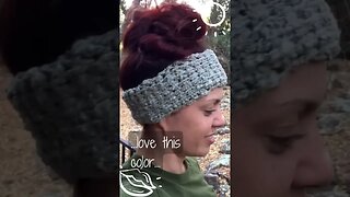 Chic Simplicity in Crochet | Silver Bulky Tunisian Headband | Jenetics Creations