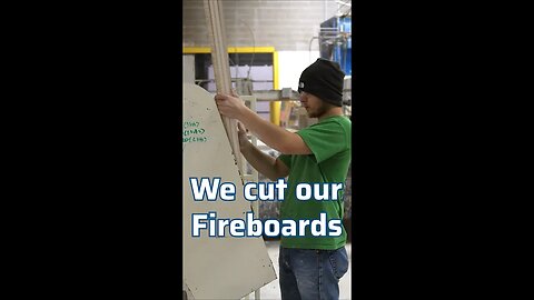 Did you know: We cut our own fireboard for our safes!