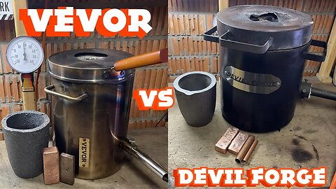 VEVOR 🆚 DEVIL FORGE : WHICH IS BETTER⁉️ #belgium #copper #melting #metalcasting #vevor #devilforge