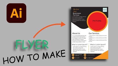 Start making a Professional Business Flyer Template Graphic Design Adobe Illustrator cc 2022 #short
