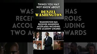 Famous Facts: Award winning leading man, Denzel Washington #hero #Hollywood #actor