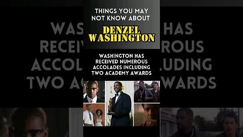 Famous Facts: Award winning leading man, Denzel Washington #hero #Hollywood #actor