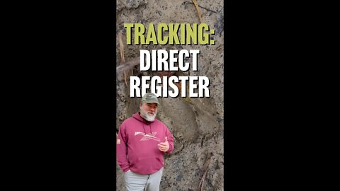Keys for Tracking: Direct Register #shorts #animals #tracking #hunting #deer