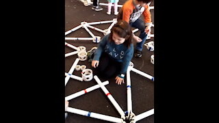 Zip Tie Domes are So Easy to Build, Even a Child Can Build a Geodesic Dome!