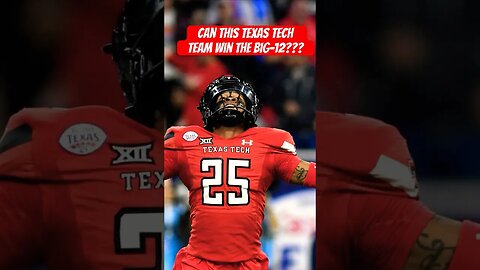 Can this Texas Tech team WIN the Big-12? #collegefootball #collegefootballpredictions #wreckem 🏈