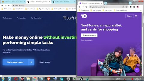 How To Make Free Money While Browsing At Surfe.be And Withdraw At YooMoney Instantly