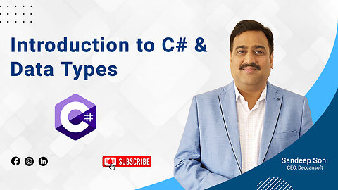 Introduction to C# (Sharp) & Data Types | Programming C#