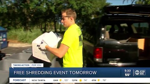 Free shredding event in Hillsborough County Saturday