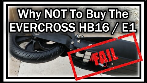 Why NOT To Buy The EVERCROSS Folding Electric Scooter HB16 (E1) - Watch BEFORE You Buy! (REVIEW)