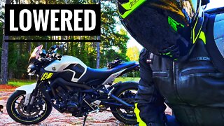 Was LOWERING my FZ09 a good idea? | 5 Month Review!