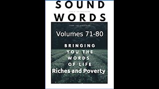 Sound Words, Riches and Poverty