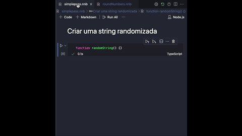 Random string em JavaScript