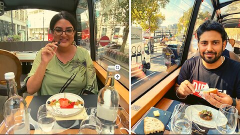 Lunch on a London Bus 😱😬 I Bustronome London I Hindi Vlog | Hindi London Vlog | UK Hindi Vlog