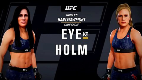 EA Sports UFC 3 Gameplay Holly Holm vs Jessica Eye