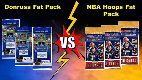 Fat pack battle between 2022-2023 Nba hoops and 2021-2022 panini contenders😀