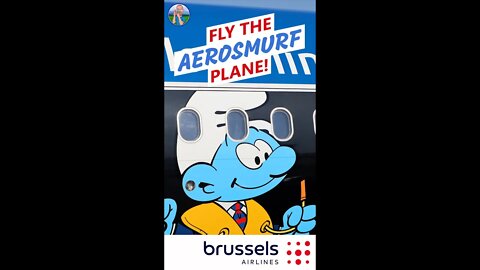 WOW that's the Aerosmurf! The Smurfs plane 🇧🇪