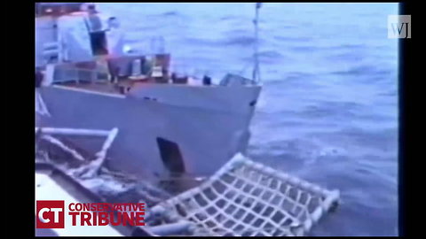 Russian Boat Tries Ramming US Ship, Almost Capsizes Itself