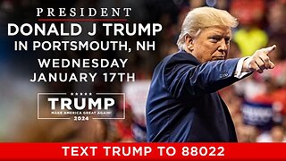 President Donald Trump in Portsmouth, NH - January 17, 2024