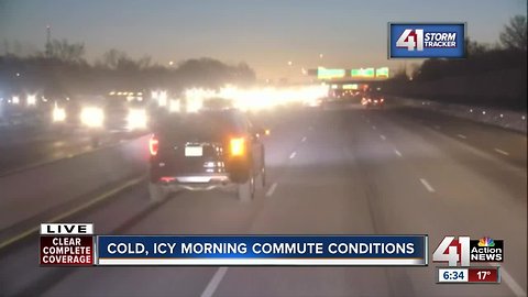 Departments of transportation expect slick spots on MO, KS roads Tuesday morning