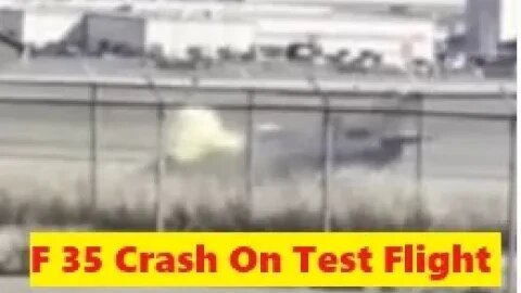 RAW VIDEO: F-35 Crashes During Test Flight at Naval Base Fort Worth - Ejection Seat Worked