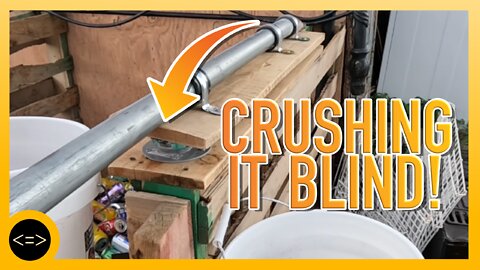 Building a can crusher from scraps