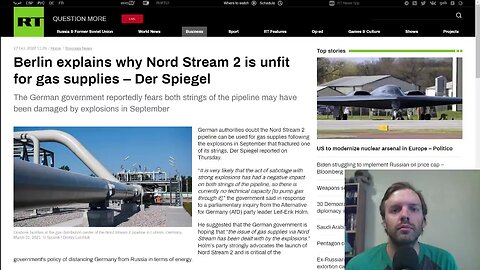 Berlin uses Nord Stream sabotage as excuse to claim that Nord Stream 2 is unusable