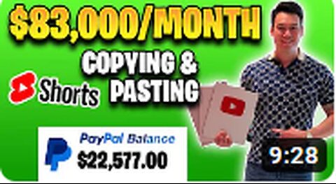 Copy & Paste YouTube Shorts And Earn Money 2023 ($115,000_mo PROOF)