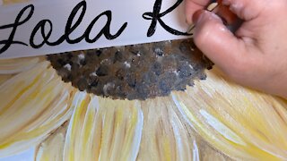Hand painted lettering