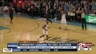 OKC Thunder playing well, having fun together