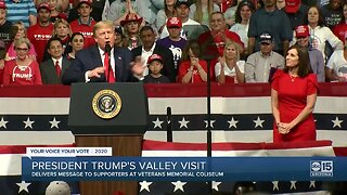 President Trump makes Valley visit