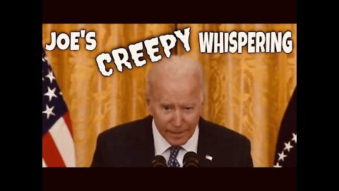 Why are we Whispering? CREEPY WHISPERING JOE BIDEN during speech