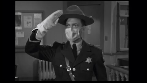 Barney Fife of Mayberry up Holds the law Face Masks