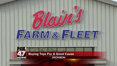 Blaine's Farm and Fleet matching donations to Toys for Tots