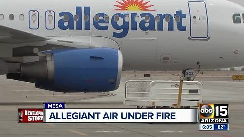 Allegiant Airlines under fire for safety record