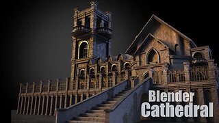 Cathedral - Modelling Timelapse - Low Poly Modular Game Asset