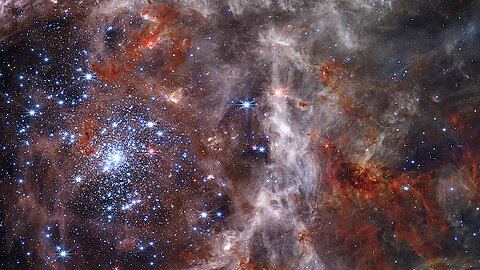 Tarantula Nebula Webb Space Telescope, 4K Crop 2 of 8, STYX AI #space #galaxy #shortvideo #nasa